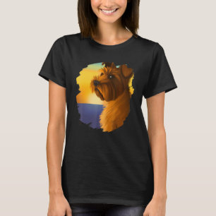 Camiseta Norfolk Terrier Scottish Dog Sunset Vintage Retro