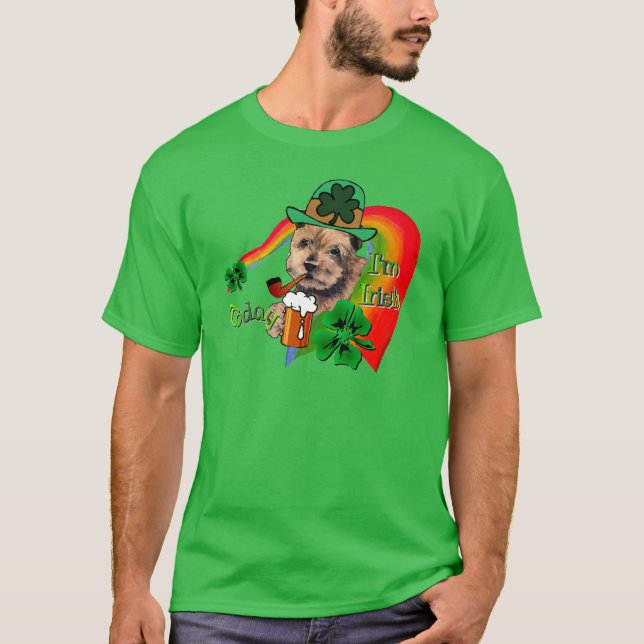 Camiseta Norfolk Terrier St Patricks (Frente)