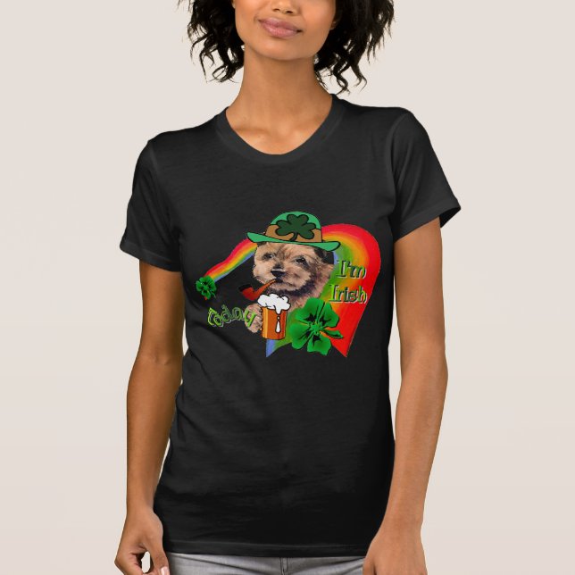 Camiseta Norfolk Terrier St Patricks (Frente)