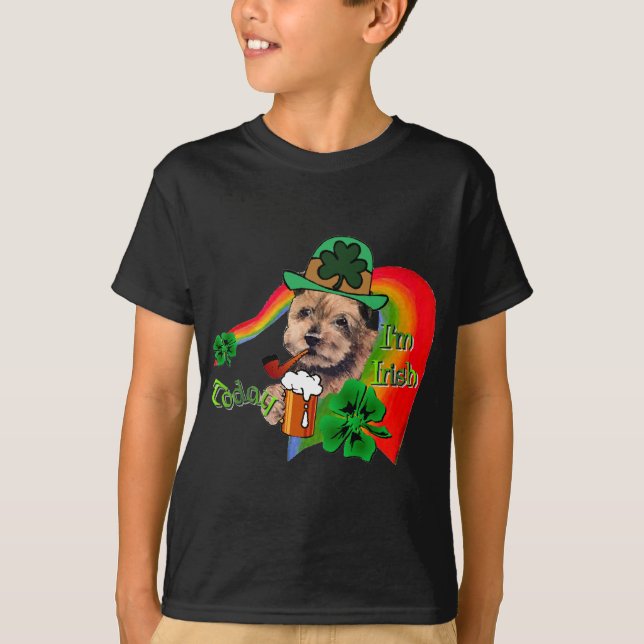 Camiseta Norfolk Terrier St Patricks (Frente)
