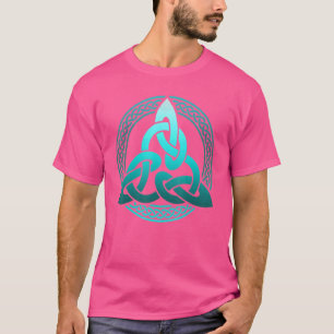 Camiseta Norge Mythology Viking Celtic Knotwork Triple Horn