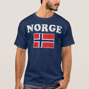 Camiseta Norge Norway Flag Norueguês Retro Distinto
