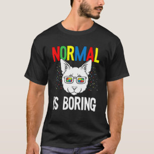 Camiseta Normal é chato Autismo Conscientista Quebra-cabeça