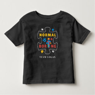 Camiseta Normal é Equipe de Campanha de Consciência do Auti