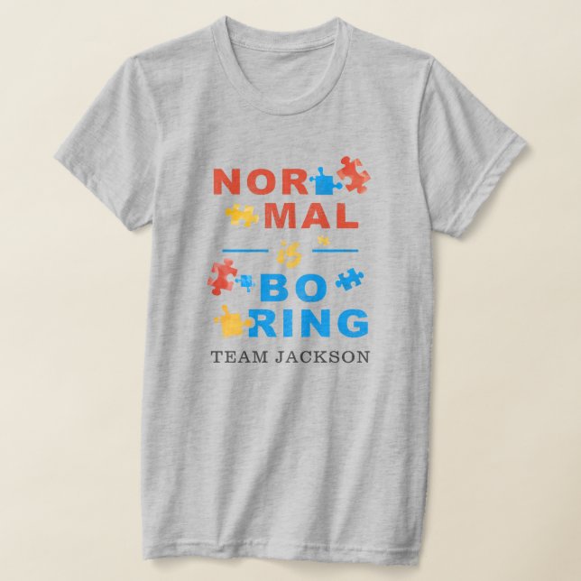 Camiseta Normal é Quebra-cabeça de suporte à conscientizaçã (Postura )