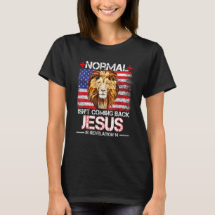 Camiseta Normal não está voltando Jesus é Revelação 14
