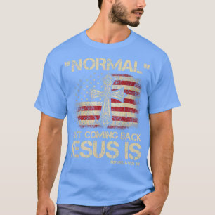 Camiseta Normal não está voltando Jesus é Revelação 14