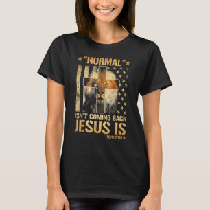 Camiseta Normal não está voltando Jesus é Revelação 14 Li