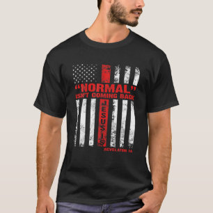 Camiseta Normal não está voltando, mas Jesus é a revolu