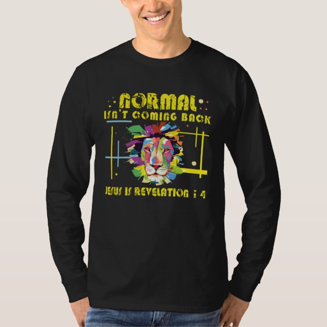 Camiseta Normal não volta Cristão Jesus Leão abs (Frente)