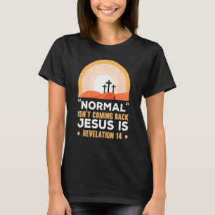 Camiseta Normal não volta Jesus é fé cristã