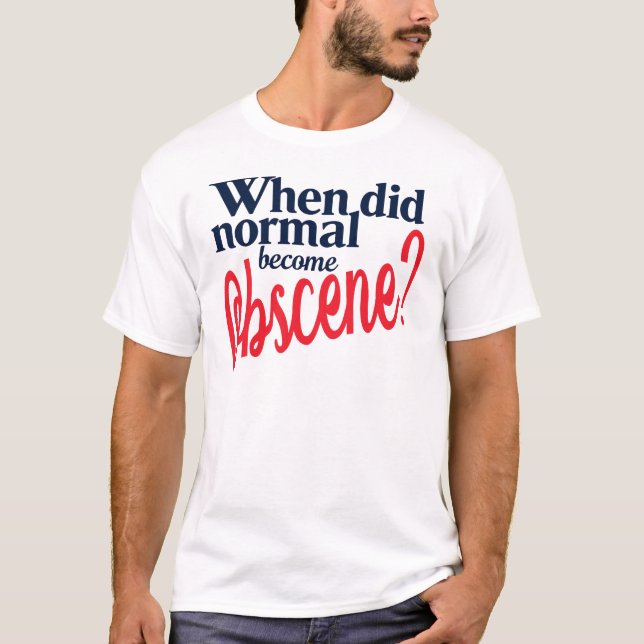 Camiseta Normal vs. Tee Obsceno (Frente)