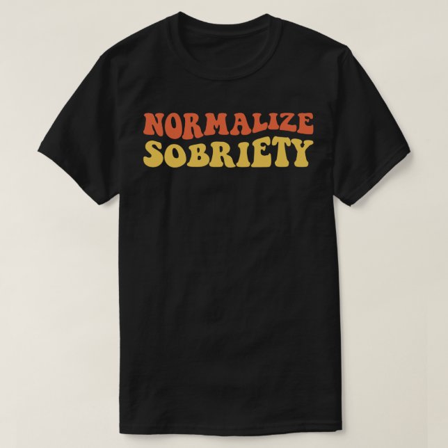 Camiseta Normalizar Sobriedade IV (Frente do Design)