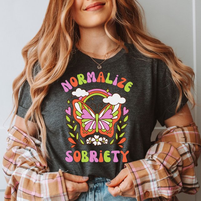 Camiseta Normalizar Sobriedade | Sober Life | Reabilitação  (Criador carregado)