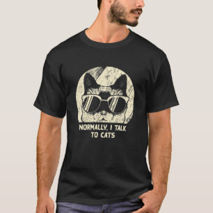 Camiseta Normalmente Falo Com Gatos Engraçados Gato Mãe Gat