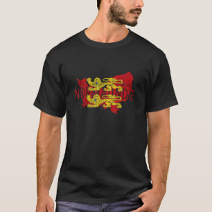 Camiseta Norman Map Word Art aflora Normandia France Sou
