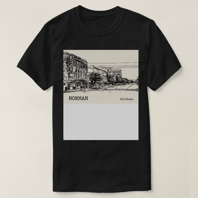 Camiseta Norman Oklahoma 1 (Frente do Design)