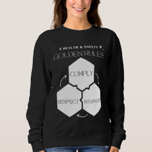 Camiseta Normas de conformidade para o Ouro de saúde e segu
