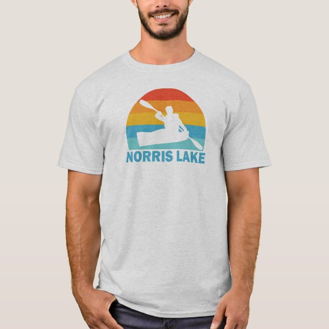Camiseta Norris Lake Tennessee Kayak (Frente)