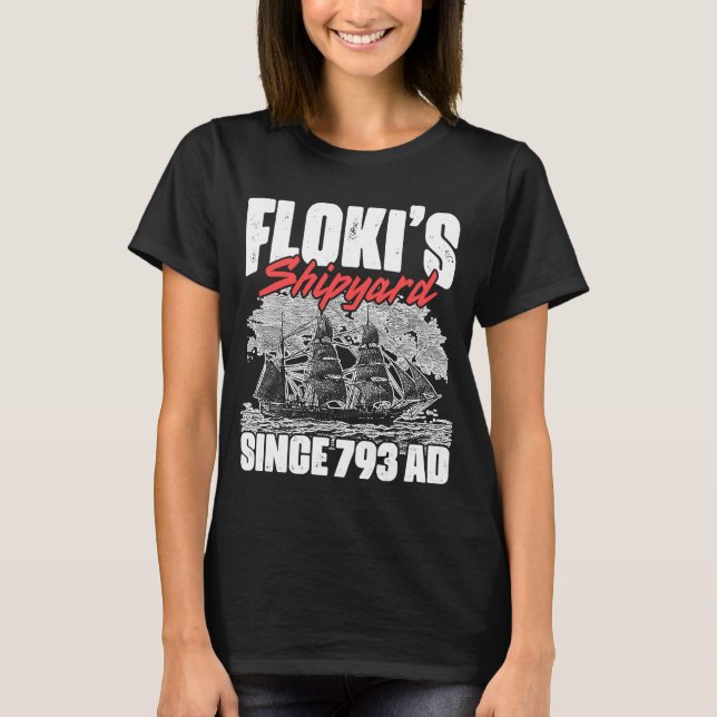 Camiseta Norse Mythology Floki Shipbuilder Flokis (Frente)