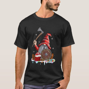 Camiseta Norse Mythology Red Hat Gnomo Beard Viking Christm
