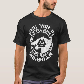 Camiseta Norse Mythology Wolf O Vê No Circ De Valhalla Rune