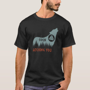 Camiseta Norse Mythology Wolf Odin está te observando Gjall