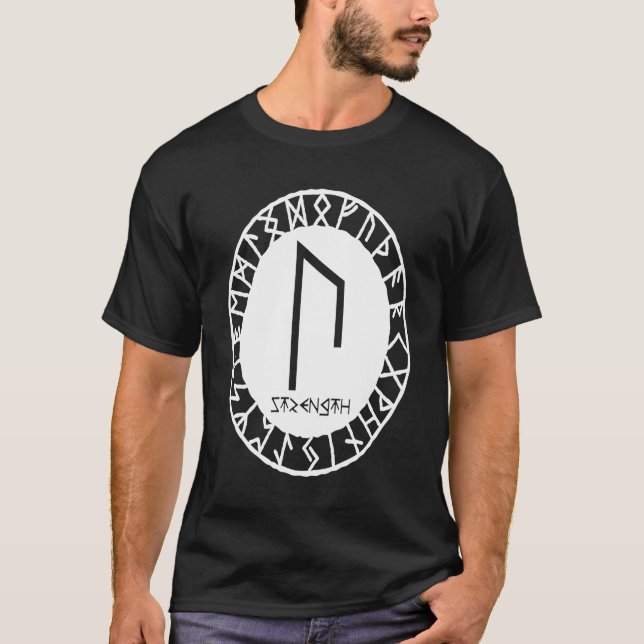 Camiseta Norse Rune Strength URUZ Viking Rune Symbol Celtic (Frente)