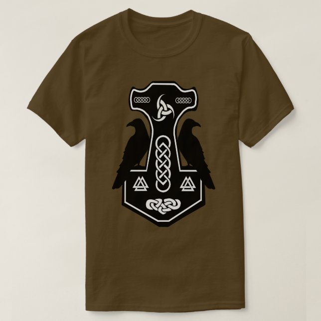 Camiseta Norse Thors Hammer (Frente do Design)