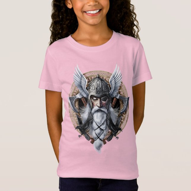 Camiseta Norse Warrior God Odin (Frente)
