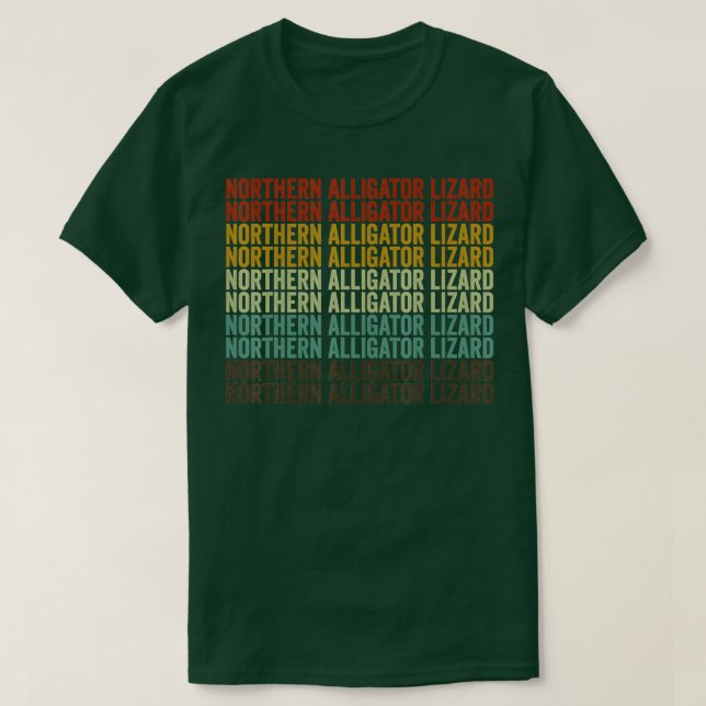 Camiseta Norte Alligador - Retro do Lizard (Frente do Design)