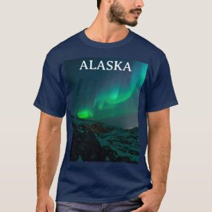 Camiseta Norte Aurora Borealis lança o Ártico da Noruega T-