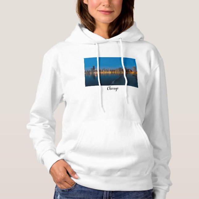 Camiseta Norte Chicago Cityscape (Frente)