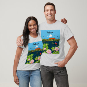 Camiseta Norte de paisagem tropical australiana colorida
