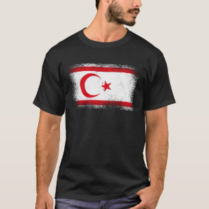 Camiseta Norte de pavilhão cipriota norte Chipre