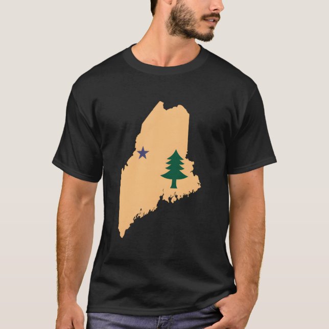 Camiseta Norte de Presente no Sinalizador Original do Estad (Frente)