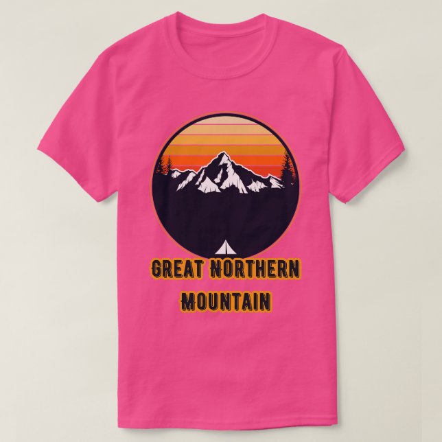Camiseta Norte excelente Montanha (Frente do Design)