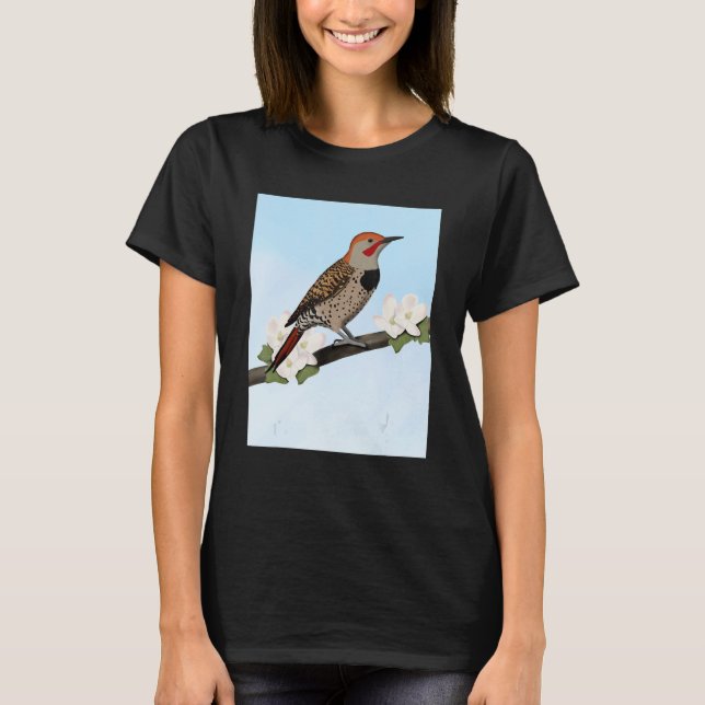 Camiseta Norte Flicker Bird Birdwatcher (Frente)