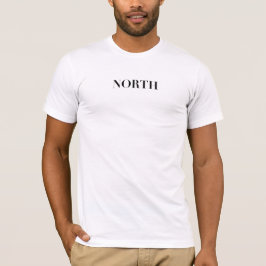 Camiseta Norte | Logotipo Preto Minimalista Clássico Atempo