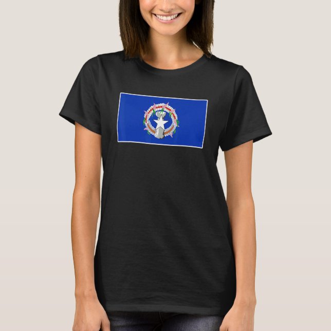 Camiseta Norte Mariana Flag Souvenir (Frente)