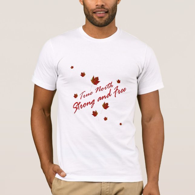 Camiseta Norte verdadeiro forte e livre (Frente)