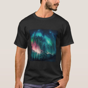 Camiseta Nortes Do Alasca Acendem Na Floresta