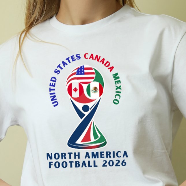 Camiseta North America Football 2026 – USA Canada Mexico (Criador carregado)