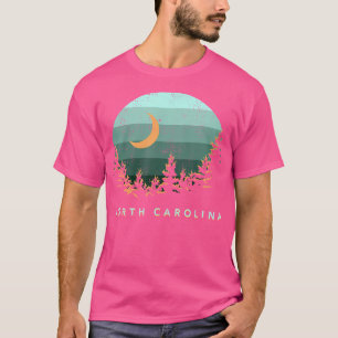 Camiseta North Carolina Vintage Sunset Outdoor Hiking Souv