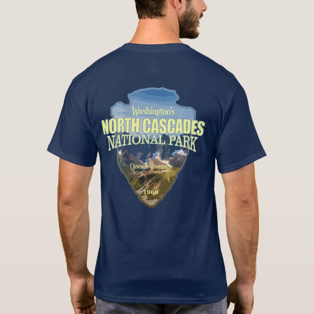 Camiseta North Cascades NP (flecha) (Verso)