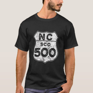 Camiseta North Coast 500 Scottish Coast Vintage Driving Emb
