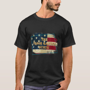 Camiseta North Dakota Nd Us Flag Motto