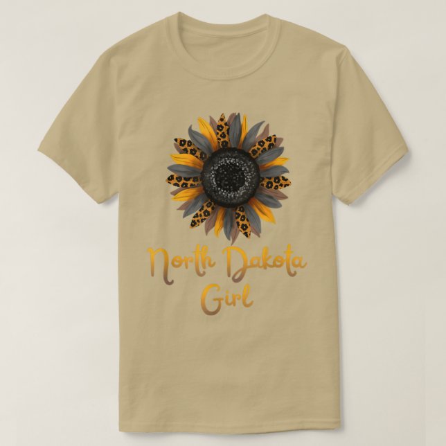 Camiseta North Dakota Sunflower (Frente do Design)