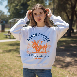 Camiseta North Dakota The Peace Garden State Bison