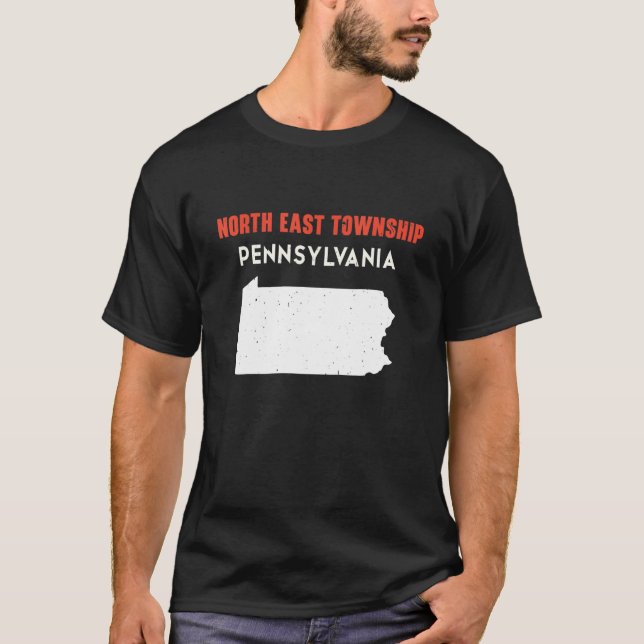 Camiseta North East township Pennsylvania USA State America (Frente)